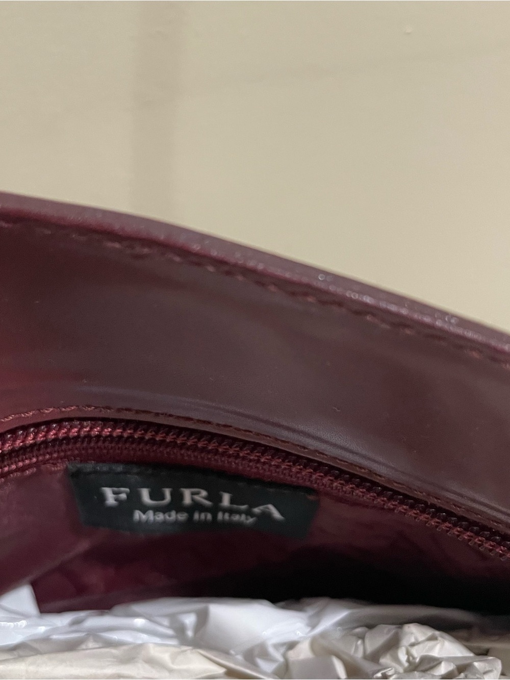 Furla Burgundy Mini Tote Bag - Picture 10 of 11
